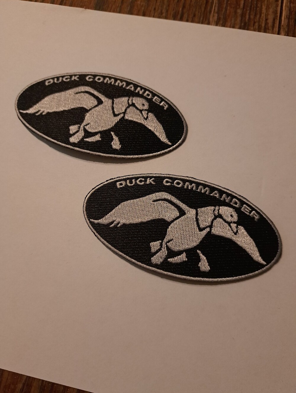 2 New Duck Commander Iron On Patches Hunting Patch Oval 4x2